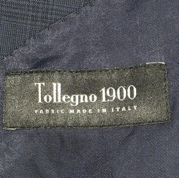 Brooks Brothers Blue Plaid Tollegno 1900 Regent Fit 100% Italian Wool Blazer.48R - Picture 8 of 14